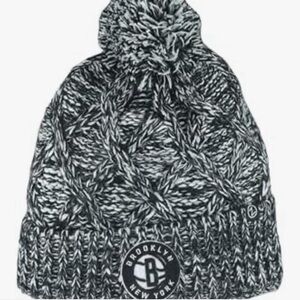 Brooklyn New York Knit Beanie - Black and White